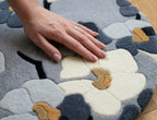 Sakura Floral Modern Round Rug