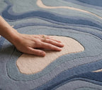 Sculptured Contour Round Rug