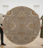 Barn Empire Scroll Round Rugs