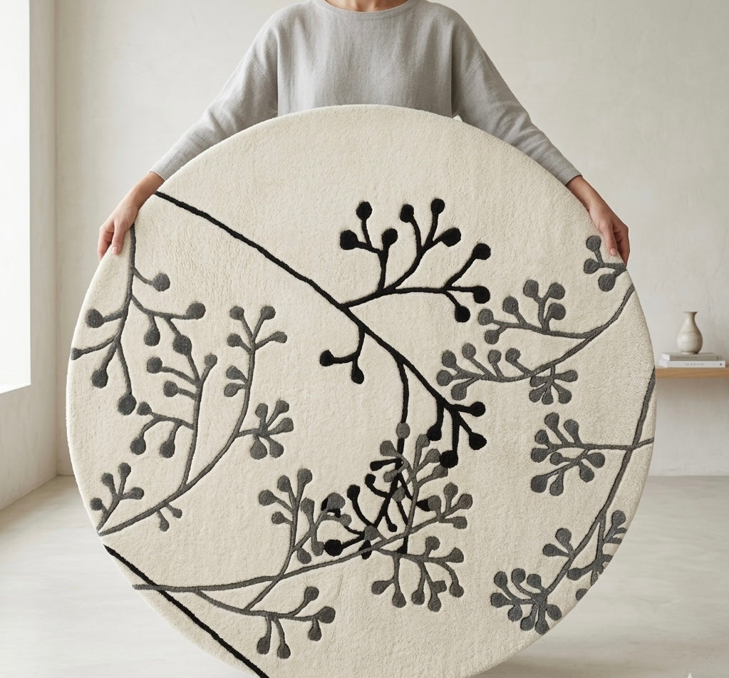 Barn Empire Scroll Round Rugs