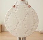 Arched Ogee Sculpted Round Rug