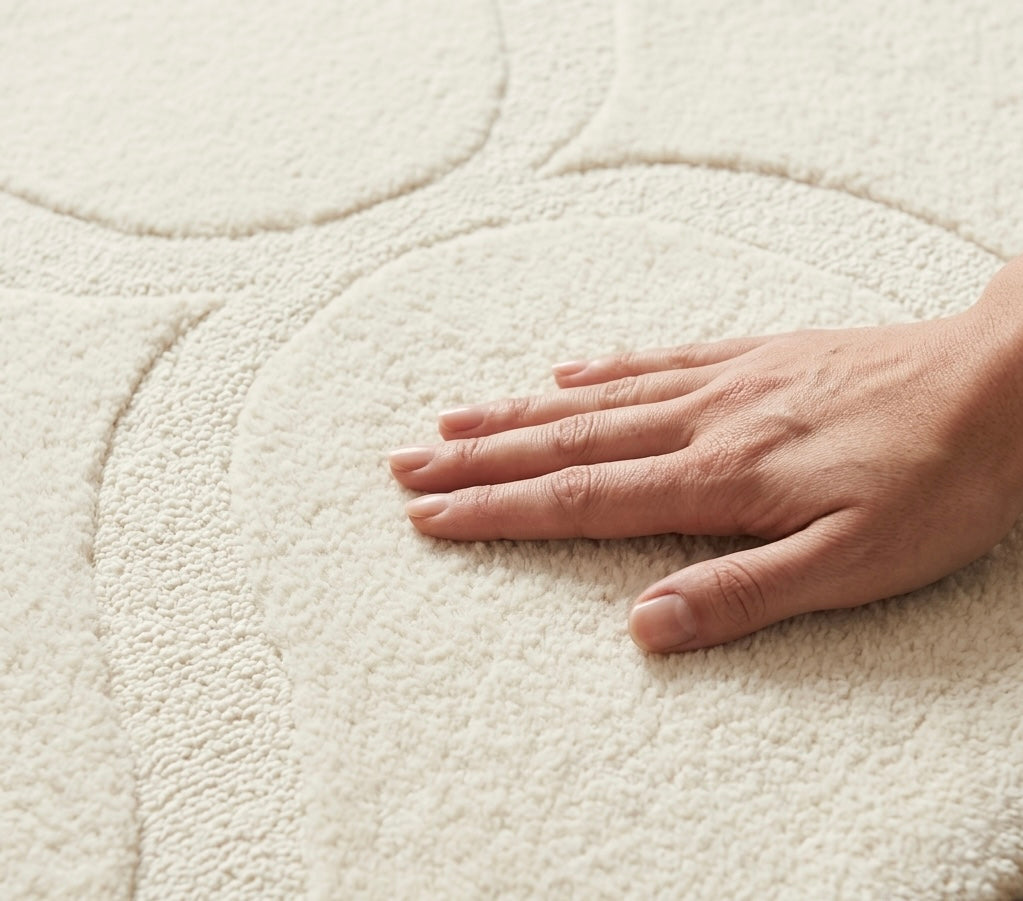 Arched Ogee Sculpted Round Rug