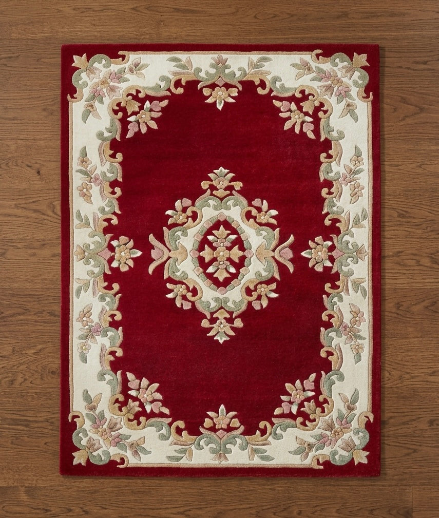 Persian-style Floral Medallion Rug.