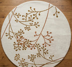 Aasvi Round Hand-Tufted Wool Rug