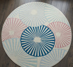 Modern Sunburst Round Rug
