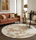 Aasvi Round Hand-Tufted Wool Rug