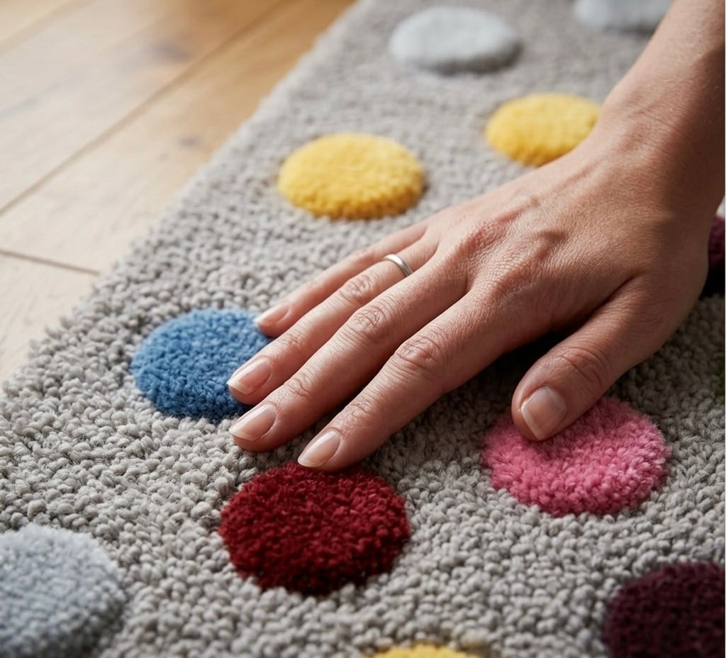 Hand-Tufted 3D Popcorn Dot Rug