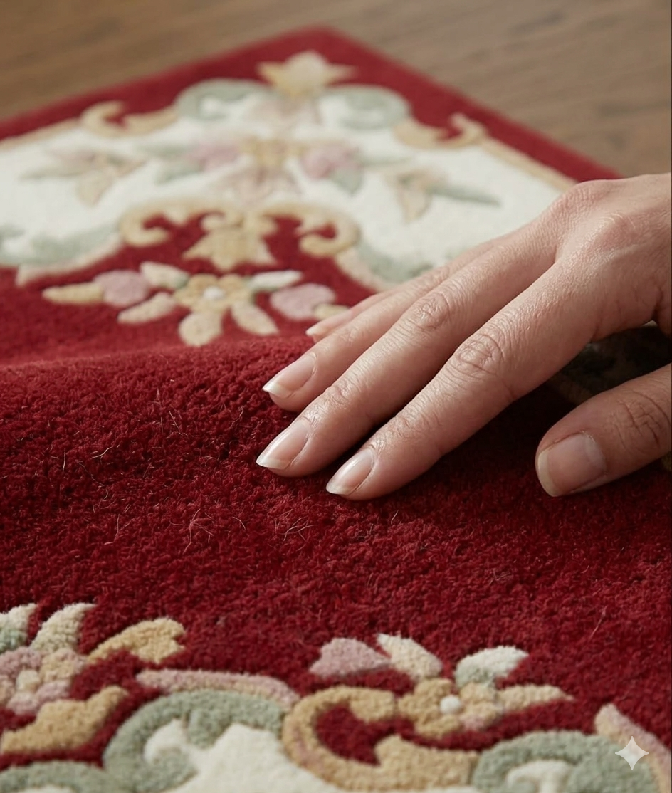 Persian-style Floral Medallion Rug.