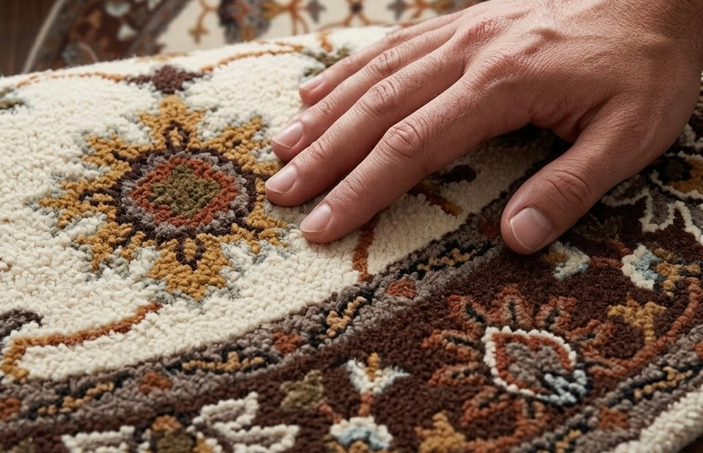 Traditional Floral Mandala Round Rug