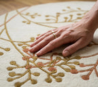 Aasvi Round Hand-Tufted Wool Rug