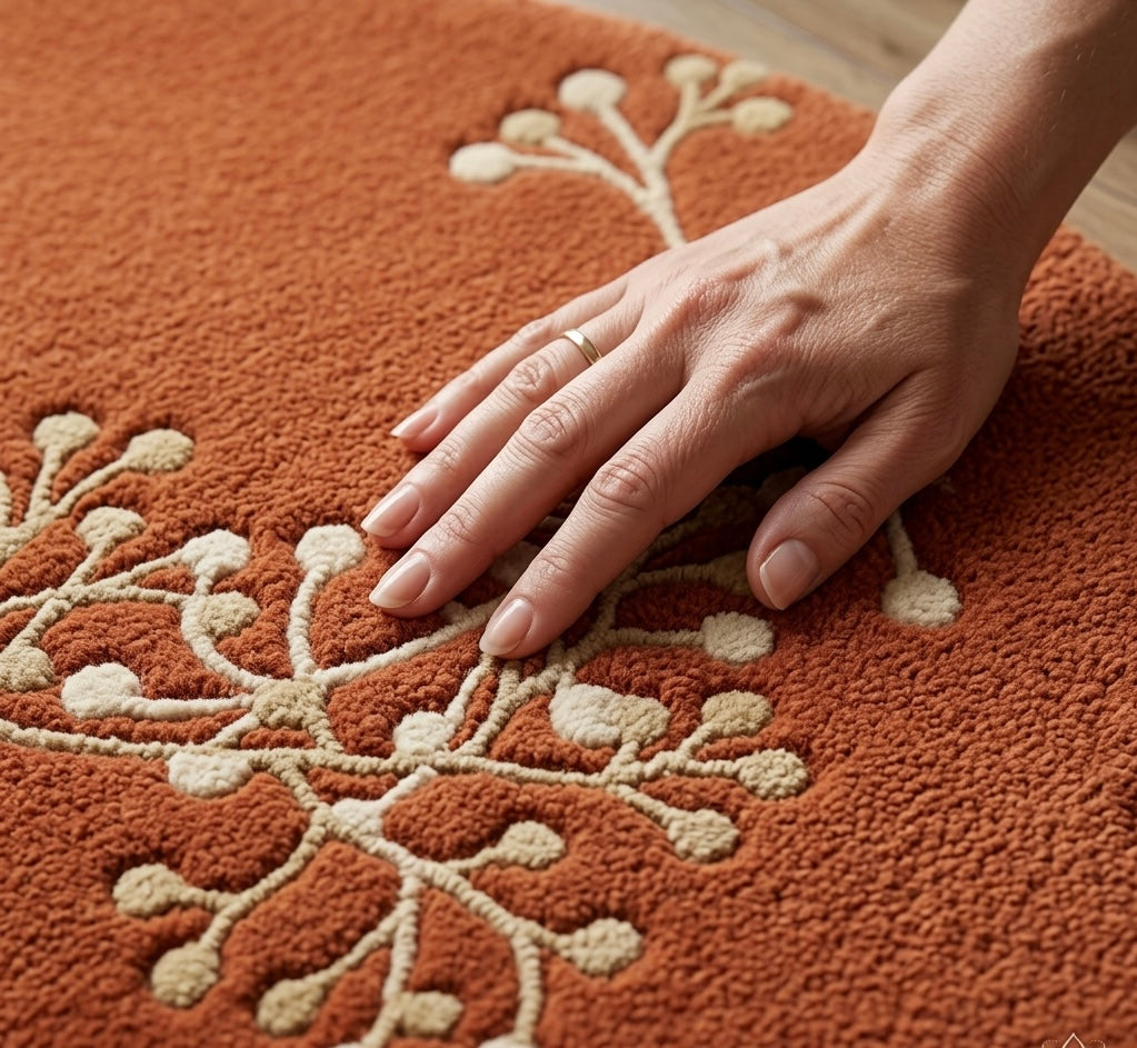 Amber Meadow Silhouette Round Rug