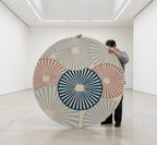 Modern Sunburst Round Rug