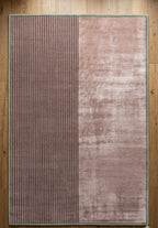 Duo Stripe Hand-Tufted Viscose Rug