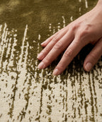 Hand-Tufted Forest Moss Waterfall Rug