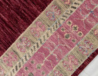 Crimson Geometry Rug