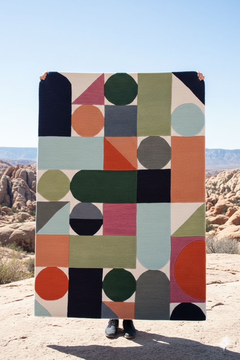 Bauhaus Grid Rug