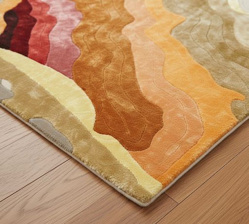 Red Strata Rug