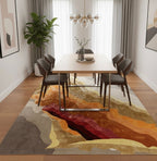 Red Strata Rug