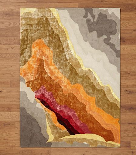 Red Strata Rug