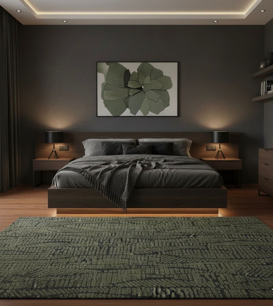 Moss Grid Rug