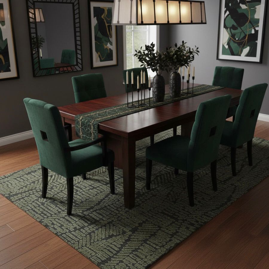 Moss Grid Rug