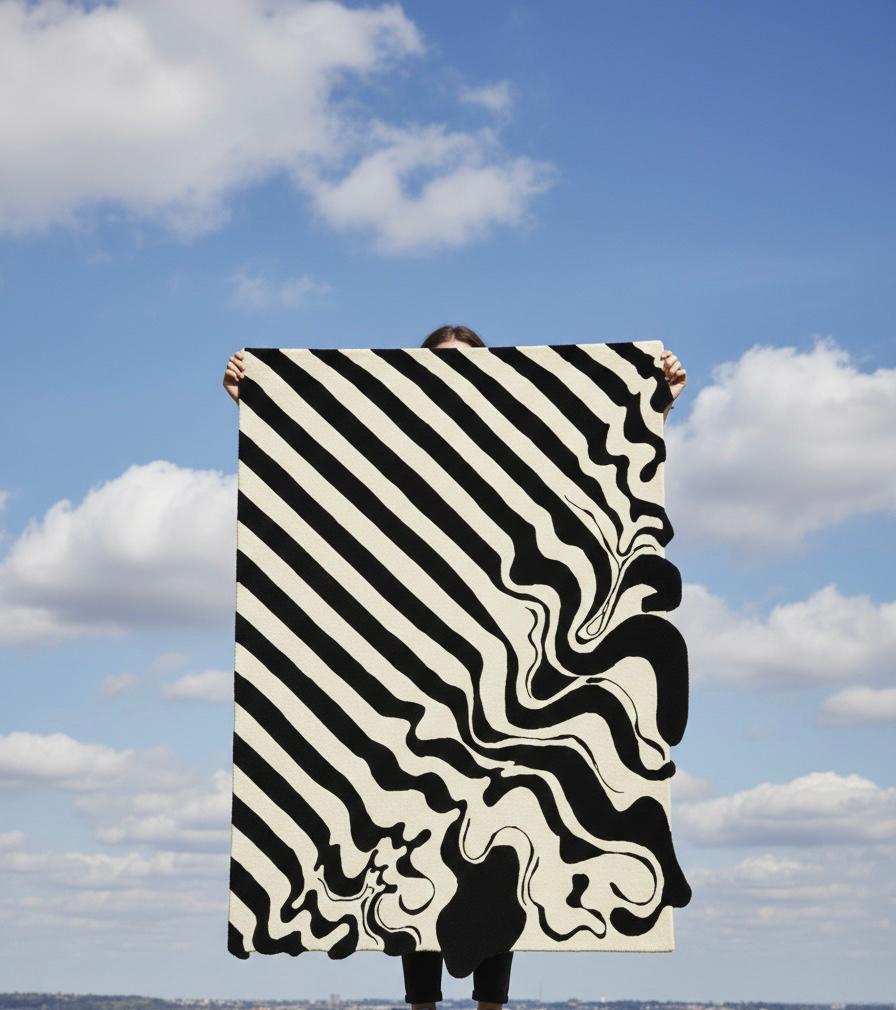 Monochrome Melt Irregular Rugs