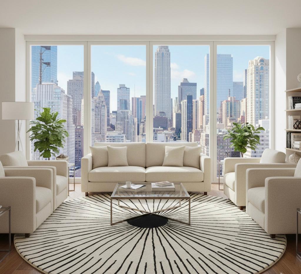 Solar Flare Round Rugs