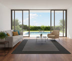 Slate & Ash Border Area Rugs