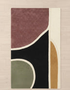 Color Block Path Handtufted Rugs
