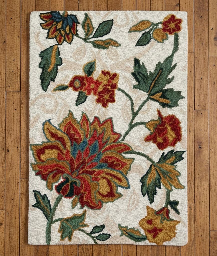 Jacobean Floral Handtufted Rugs