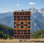 Navy Blue Geometric Tribal Kilim Rugs