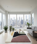 Color Block Path Handtufted Rugs