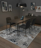 Modern grey&blue Turkish imported rugs