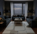 Soft Stone Geometry Handtufted Rugs
