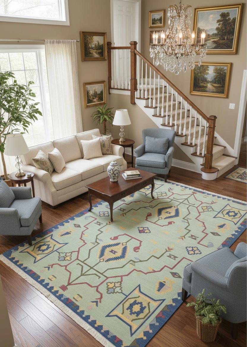 Geometric Oasis Kilim Rugs