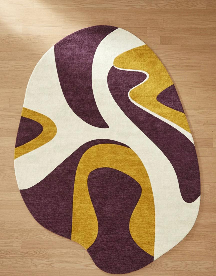 Amorphous Aura Irregular Rugs