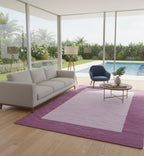 Modern Lavender Two-Tone Solid Rugs
