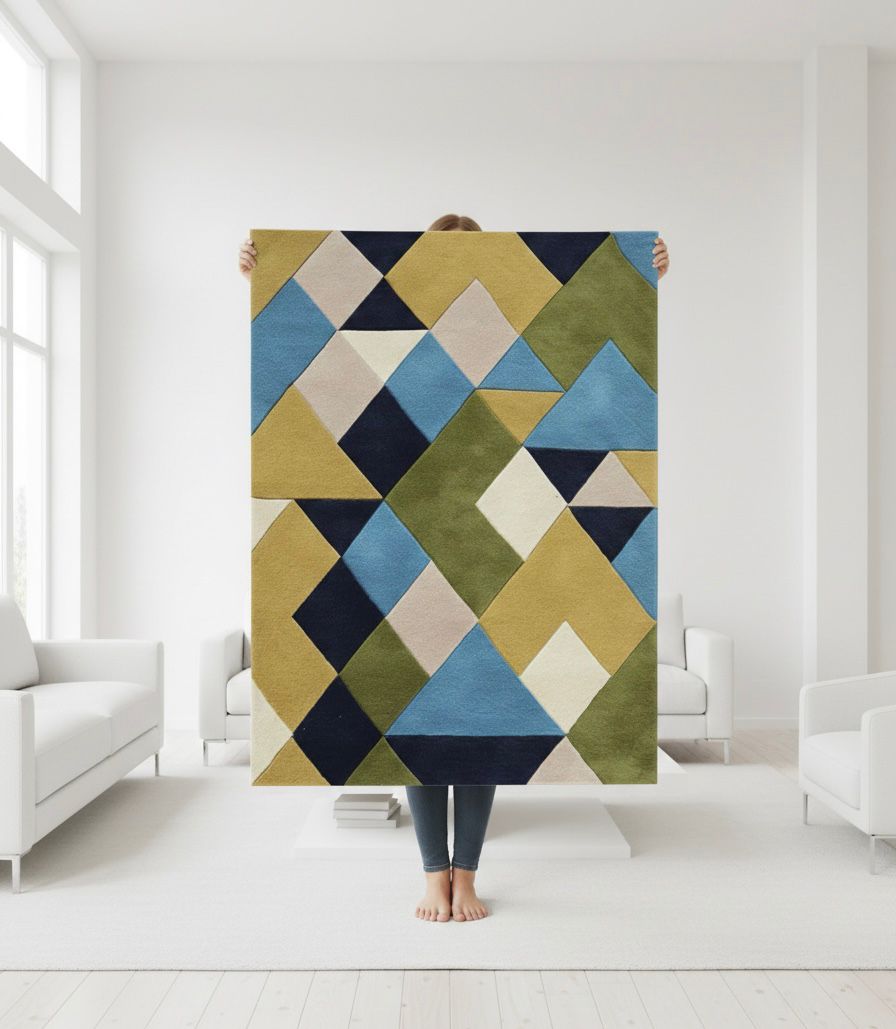 Geometric Harmony Handtufted Rugs