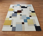 Abstract Quadrant Handtufted Rugs