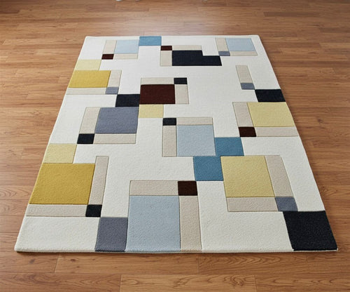 Abstract Quadrant Handtufted Rugs