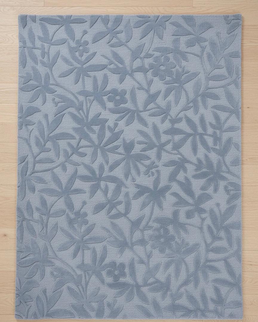 Soft Leaf Motif Handtufted Rugs