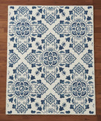 Blue Medallion Handtufted Rugs