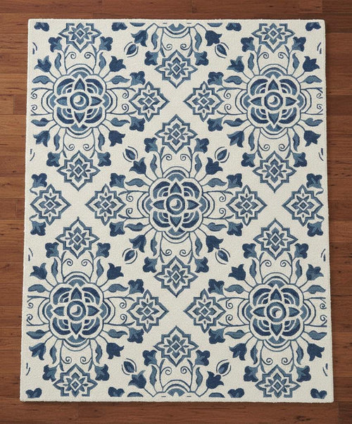 Blue Medallion Handtufted Rugs