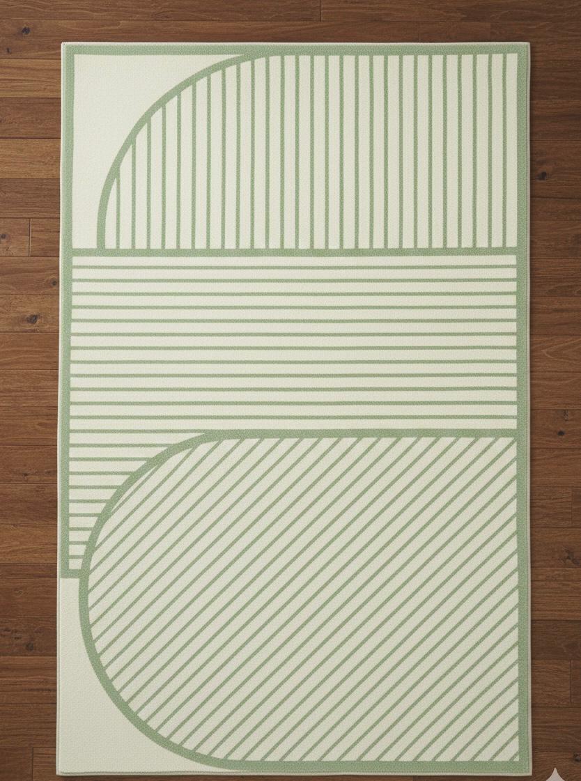 Sage Geometry Handtufted Rugs