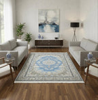 Blue Safavid Irani rugs