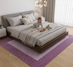 Modern Lavender Two-Tone Solid Rugs