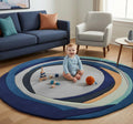 Concentric Chaos Round Rugs