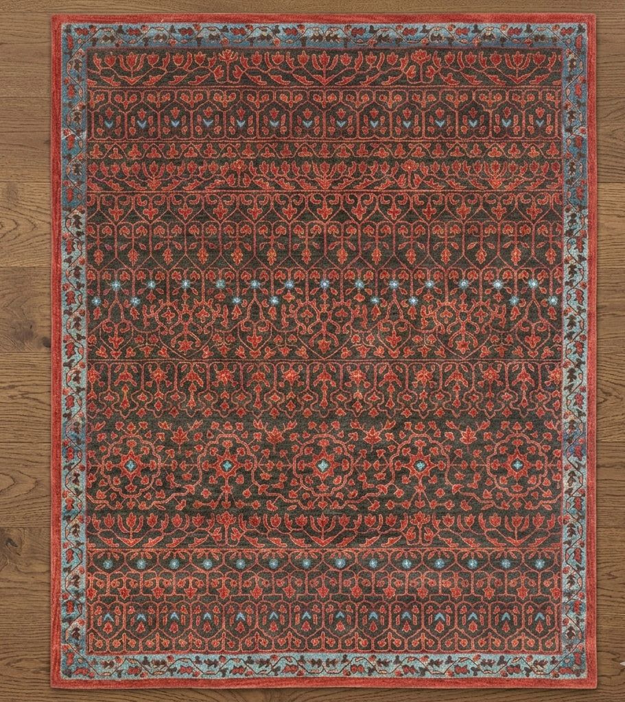 Terracotta Antique Persian Handtufted Rugs