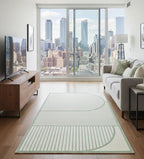Sage Geometry Handtufted Rugs