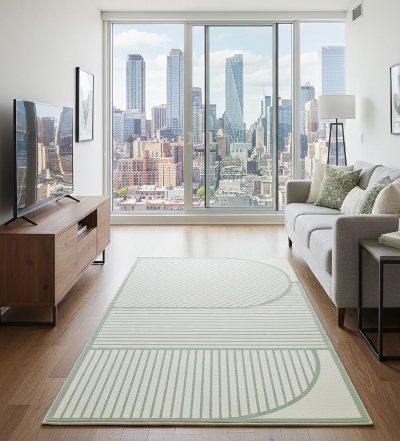 Sage Geometry Handtufted Rugs